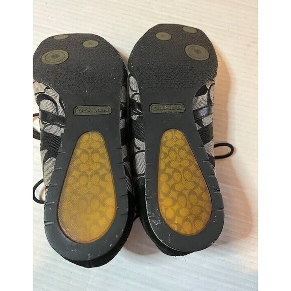 Coach Katelyn Signature Sneakers Black Suede Trim Q170 Women’s Size 8.5 M Shoes - Picture 6 of 10